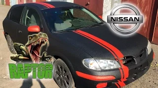 Полная покраска Nissan Almera в Raptor U-POL цвет черный