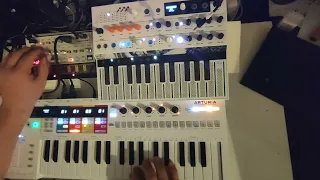 IT WORKS! Record the "MicroFreak Sequence Playing" with the Keystep