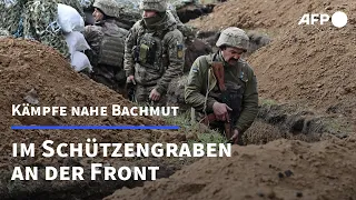 Ukraine: Mit Soldaten im Schützengraben an der Front | AFP