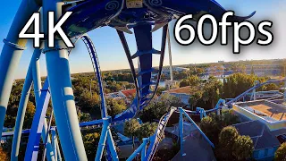 Manta at sunset front seat on-ride 4K POV @60fps SeaWorld Orlando