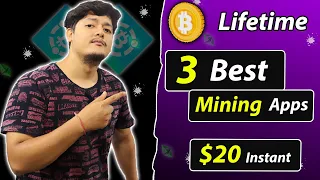 Mine $20 Daily - Best 3 Free Crypto Mining App In 2023 🔥 | Smartphone Mining Apps 2023 🎁