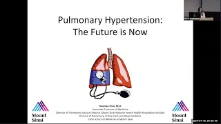 Pulmonary Hypertension: The Future is Now