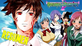 El HUMANO Con Un Harem de CHICAS MONSTRUO | Rosario Vampire Resumen En 20 Minutos