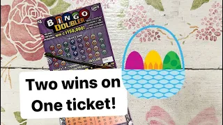 Two wins on one Florida lottery bingo doubler scratch off ticket ￼