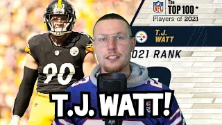 Rugby Player Reacts to T.J. WATT (LB, Pittsburgh Steelers) #9 The Top 100 NFL Players of 2021!