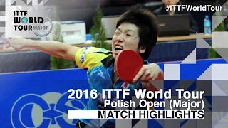 2016 Polish Open Highlights: Jun Mizutani vs Taku Takakiwa (1/4)
