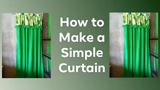 How to make simple curtain||easy curtain||diy curtain
