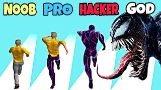 NOOB vs PRO vs HACKER vs GOD in Toxic Hero 3D