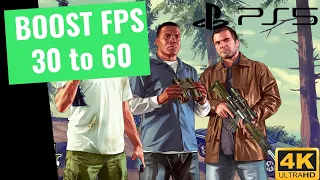 GTA V - How to BOOST FPS + Best PS5 Settings on PS5