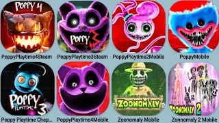Poppy Playtime 4 Mobile Update, Poppy 3 Steam, Poppy 2 Mobile, Poppy, Zoonomaly 1+2 Mobile, PoppyHor