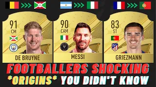 FOOTBALLERS with SHOCKING ORIGINS You Didn’t Know! 😱😵