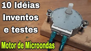 Idéias, INVENTOS e testes com motor de Microondas