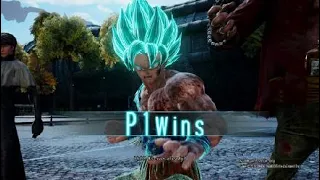 GOKU SSB LAST MOMENT | JUMP FORCE ONLINE | AIZEN/BLACKBEARD VS HANCOCK/KAIBA/GALENA | KAMEHAMEHA