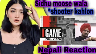 SIDHU MOOSEWALA  *SHOOTER KHALON   GAME SONG REACTION | SIDHU MOOSEWALA SONG REACTION |SUSMITAXETRI