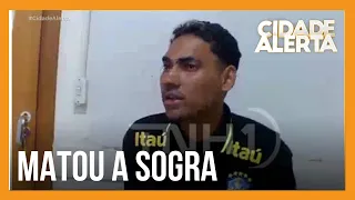 Exclusivo: Cidade Alerta tem acesso ao depoimento do jovem que matou a sogra; namorada ajudou