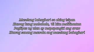 Maselang Bahaghari, lyrics by Eraserheads