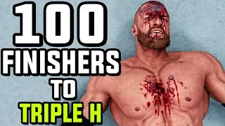 WWE 2K18 - 100 Finishers To Triple H!