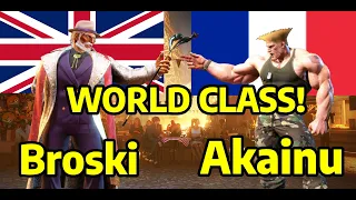 🔥 Street Fighter 6 ➥ Broski (JP) VS Akainu (GUILE ガイル) 4K Master Ranks 🔥