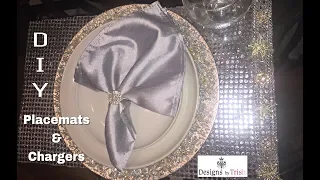 DIY Elegant Placemat and Charger Week! Video #1