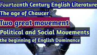 English Literature, the age of Chaucer