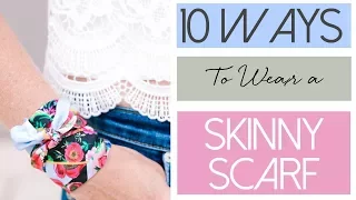 10 Ways To Wear a Skinny Scarf | Fashion Over 40