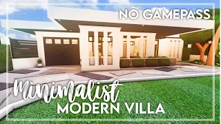 No Gamepass Modern Minimalist Mini Villa Speedbuild and Tour - iTapixca Builds