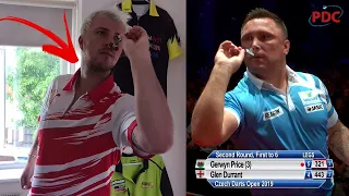 COPYING DART PLAYERS THROWS