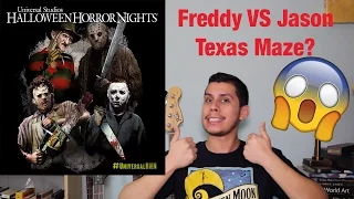 Halloween Horror Nights 2016 Update! Freddy Vs Jason Maze? Texas Maze?