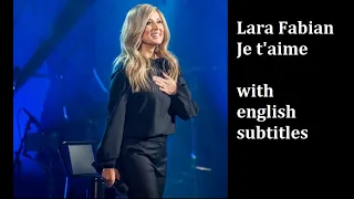 Lara Fabian je t'aime english subtitles