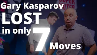 Gary Kasparov Resigned in 7 Moves?! Croatia Blitz Grand Chess Tour 2021