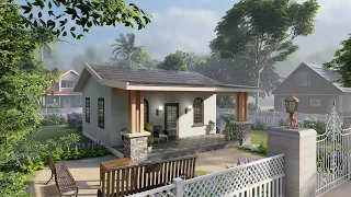 The COZY 2-Bedroom Tiny House (7x8m/23x27ft) - Wooden Dream!