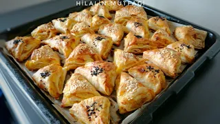 Sadece 2 Yufka İle 1 Tepsi Börek Yapabilirsiniz 😋 💯/Patatesli Üçgen Börek 👌👌