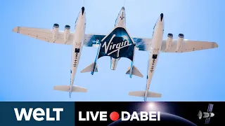 Virgin Galactic - Start des Raumflieger "VSS Unity" | WELT LIVE DABEI