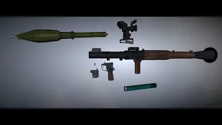 #طريقه سهله فك وتكريب بازوكه RPG-7 #اليمن #سعود_بن_خميس