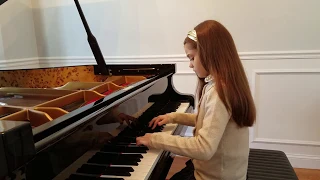 Anna Plano (7 y.o.) plays D. Blagoy, Andante