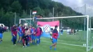NK Croatia Essen Feiert turnier Sieg