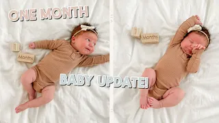 one month baby update (its rough 🥲) + how we chose her name!!