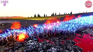 CLEOPATRA & JEDI 46,000 vs 180,000 GOLDEN & DWARF & ANGEL FENCER  Ultimate Epic Battle Simulator 2