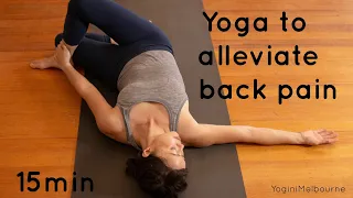 Yoga to alleviate back pain (15min)