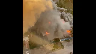 Пожар на ул. Майской в Самаре