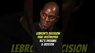 How Lebron James’ decision destroyed KG’s dreams and Boston Celtics #nba #shorts