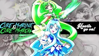 Erika Kurumi (Cure Marine) & Nao Midorikawa (Cure March) AMV - Heart goes on!