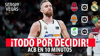 REAL MADRID y UNICAJA LUCHAN por el LIDERATO en LIGA ACB ¿BREOGAN SE SALVA? ¿MANRESA en PLAYOFFS?