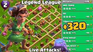 Th16 Legend League Attacks Strategy! +320 May Season Day 2 : Clash Of Clans