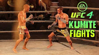 UFC 4 Kumite Fights : Edson Barboza Vs. Stephen Thompson : (Legendary AI Vs AI) : UFC 4 (PS4)