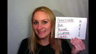 Video 510 Praktisere, øve, trene, studere, lære. Hva er forskjellen?