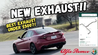 The BEST Exhaust Setup For Alfa Romeo Giulia 2.0T! AFE Axle Back + Resonator Delete