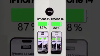 iPhone 15 vs. 14 Battery Test🔋Full video on my channel!