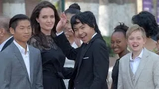 Angelina Jolie and Her Children Make First Public Appearance Since Split from Brad Pitt