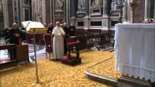 First day as pontiff for Pope Francis